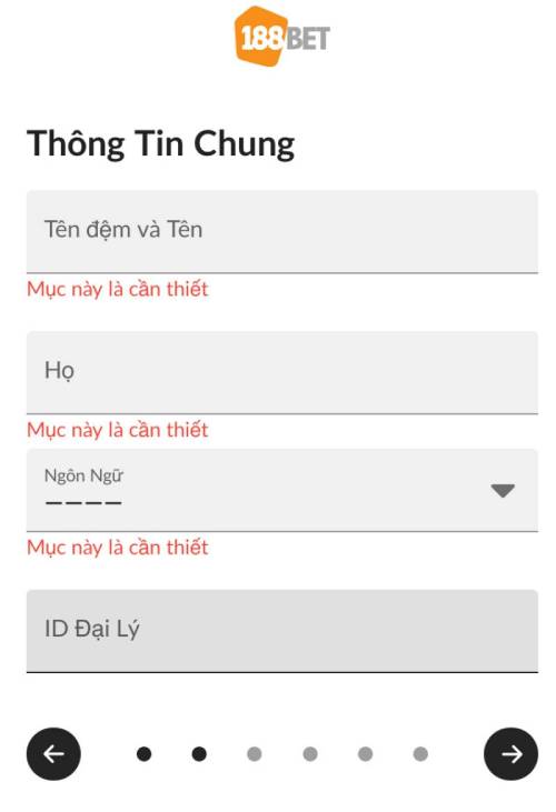 Điền Thông Tin Cá Nhân Đúng